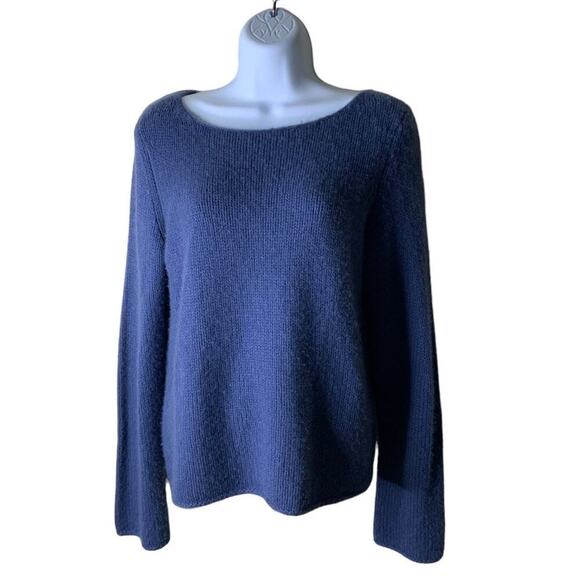 Vince 100% Cashmere Sweater Women Size Large Pullover Crew Neck Knitted Top - Picture 3 of 10